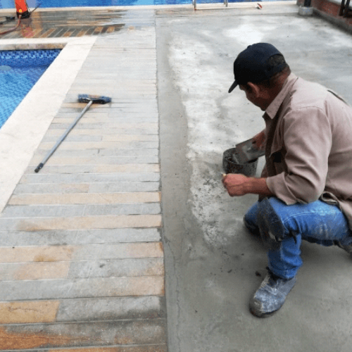 Impermeabilización playa de piscina, Medellín, Octubre de 2019